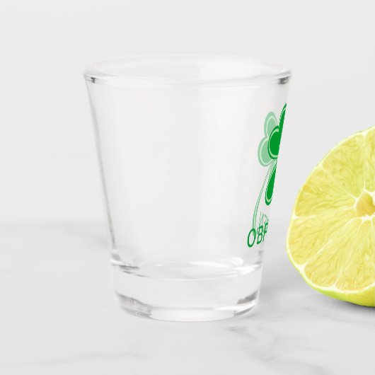 St Patrick Day Shamrock Clover gepersonaliseerd Shot Glas (Links)