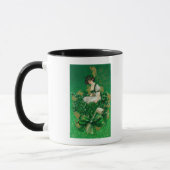 St. Patrick Day Souvenir Woman op Clover Scene Mok (Links)