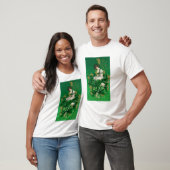 St. Patrick Day Souvenir Woman op Clover Scene T-shirt (Unisex)