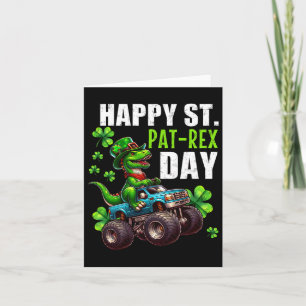St Patrick Day T-rex Monster Truck  Kaart