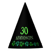St Patrick Day Verjaardag Lets party shamrock Feesthoedjes (Voorkant)