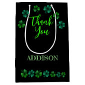 St Patrick Day Verjaardag Lets party shamrock Medium Cadeauzakje (Voorkant)