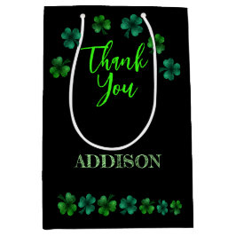 St Patrick Day Verjaardag Lets party shamrock Medium Cadeauzakje