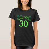 St Patrick Day Verjaardag Lets party shamrock T-shirt (Voorkant)
