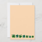 St Patrick Day Verjaardag Lets party shamrock volw Kaart (Achterkant)