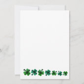 St Patrick Day Verjaardag Lets party shamrock volw Kaart (Achterkant)