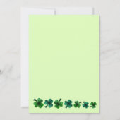 St Patrick Day Verjaardag Lets party shamrock volw Kaart (Achterkant)