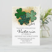 St Patrick Day verjaardagsfeestje Kaart (Staand voorkant)