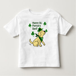 St. Patrick Day Yellow Labrador Kinder Shirts