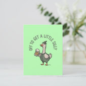 St Patrick Days Funny Drinking Goose Feestdagenkaart (Staand voorkant)