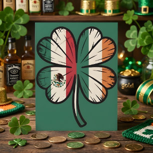 St Patrick Days Mexico Ierse Klaver Feestdagenkaart
