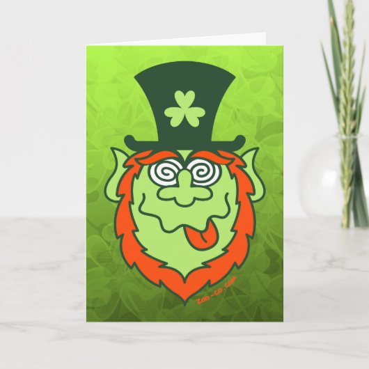 St Patrick de Gekke Kabouter van de Dag Kaart (Voorkant)
