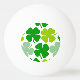 St. Patrick de Gelukkige Klaver van de Dag Pingpongbal