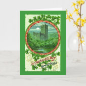 St Patrick de groeten van de Dag Kaart (Gele Bloem)