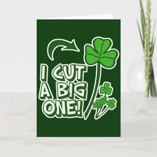 St Patrick de Humor van Farting van de Dag Kaart (Voorkant)