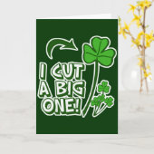 St Patrick de Humor van Farting van de Dag Kaart (Gele Bloem)