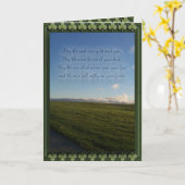 St. Patrick de Ierse Zegen van de Dag Kaart (Gele Bloem)