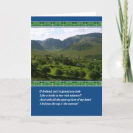 St. Patrick de Ierse zegen van Ierland van de Dag Kaart