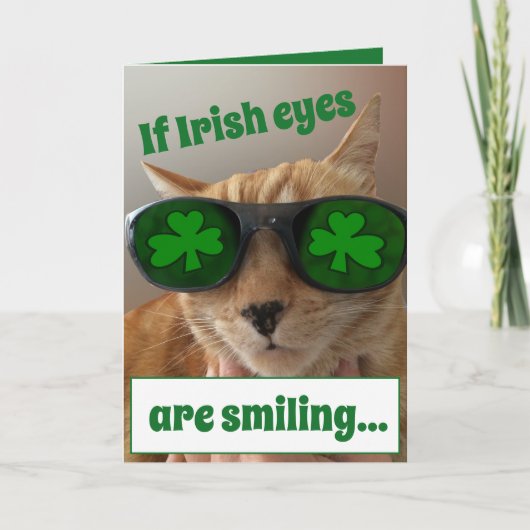 St. Patrick de Kaart die van de Dag een KOELE kat (Voorkant)