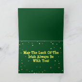 "St. Patrick de Kaart van de Dag" met Basset Hound (Binnen)