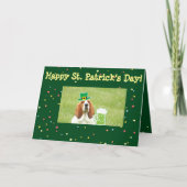 "St. Patrick de Kaart van de Dag" met Basset Hound (Voorkant)