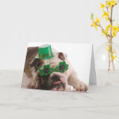 St. Patrick de Kaart van de Hond van de Dag (Gele Bloem)