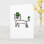 St. Patrick de Kaart van de Kat van de Dag (Gele Bloem)