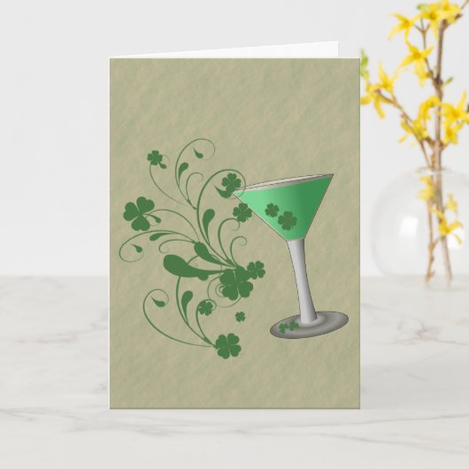 St Patrick de Kaart van Martini van de Dag (Gele Bloem)