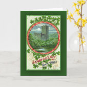 St. Patrick de Kaarten van de Dag met Iers Kasteel (Gele Bloem)