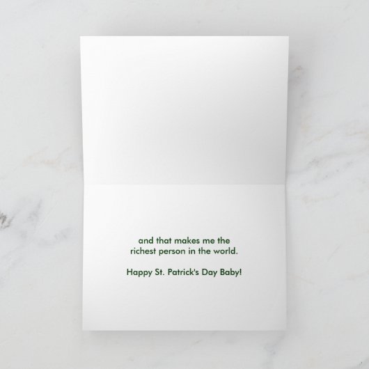 St. Patrick de Pot van de Dag van Goud - de Kaart (Binnen)