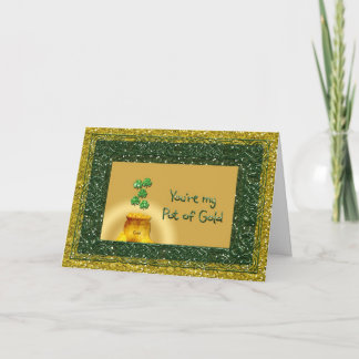 St. Patrick de Pot van de Dag van Goud - de Kaart