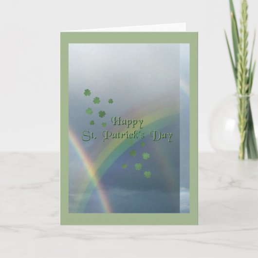 St. Patrick de Regenboog van de Dag Kaart (Voorkant)