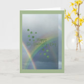 St. Patrick de Regenboog van de Dag Kaart (Gele Bloem)
