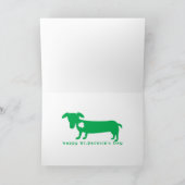 St. Patrick de Tekkel van de Dag Kaart (Binnen)