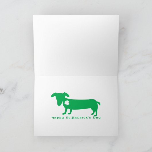 St. Patrick de Tekkel van de Dag Kaart (Binnen)