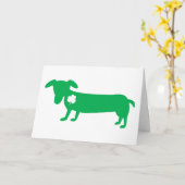 St. Patrick de Tekkel van de Dag Kaart (Gele Bloem)