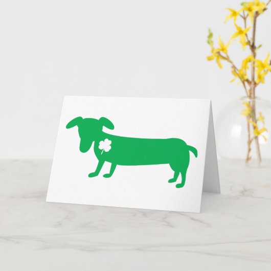 St. Patrick de Tekkel van de Dag Kaart (Gele Bloem)