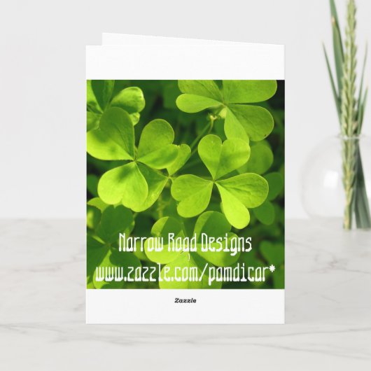 St. Patrick de Verjaardag van de Dag Kaart (Achterkant)