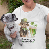 St Patrick Dog in Derby Green Beer Shenanigans Tri-Blend Shirt