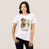 St Patrick Dog in Derby Green Beer Shenanigans Tri-Blend Shirt (Voorkant volledig)