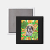 St. Patrick Dog Sticker Magneet (Voorkant / Achterkant)