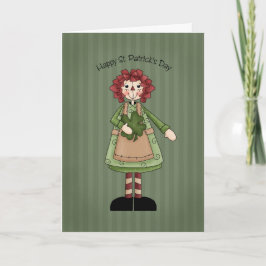 St. Patrick Doll van Raggedy van de Dag Kaart