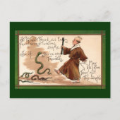 St Patrick Driving Away Snakes Briefkaart (Voorkant)