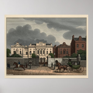 St. Patrick Dun's Hospital in Dublin, Ierland 1835 Poster