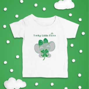 St Patrick Elephant Green Clover Rainbow Birthday
