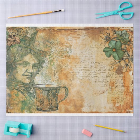 St. Patrick Emerald Delight Koffie Ephemera Tissuepapier (Craft)