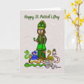 St. Patrick en de slangen passen de kaart aan (Gele Bloem)