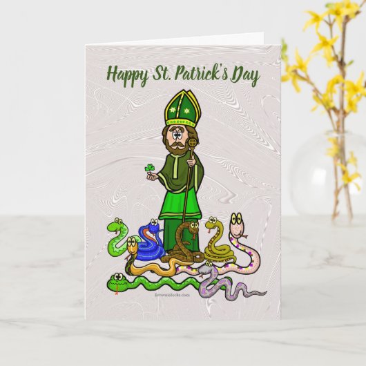 St. Patrick en de slangen passen de kaart aan (Gele Bloem)