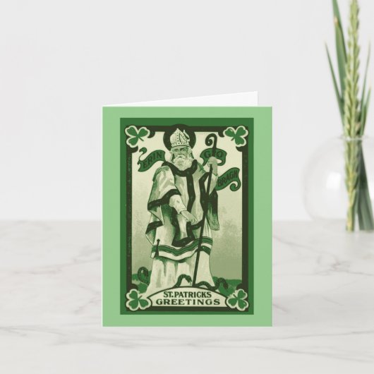 St. Patrick Folded Holiday Kaart (Voorkant)