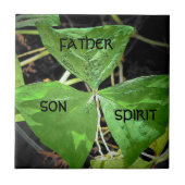 St. Patrick gebruikte een shamrock Tegeltje (Voorkant)